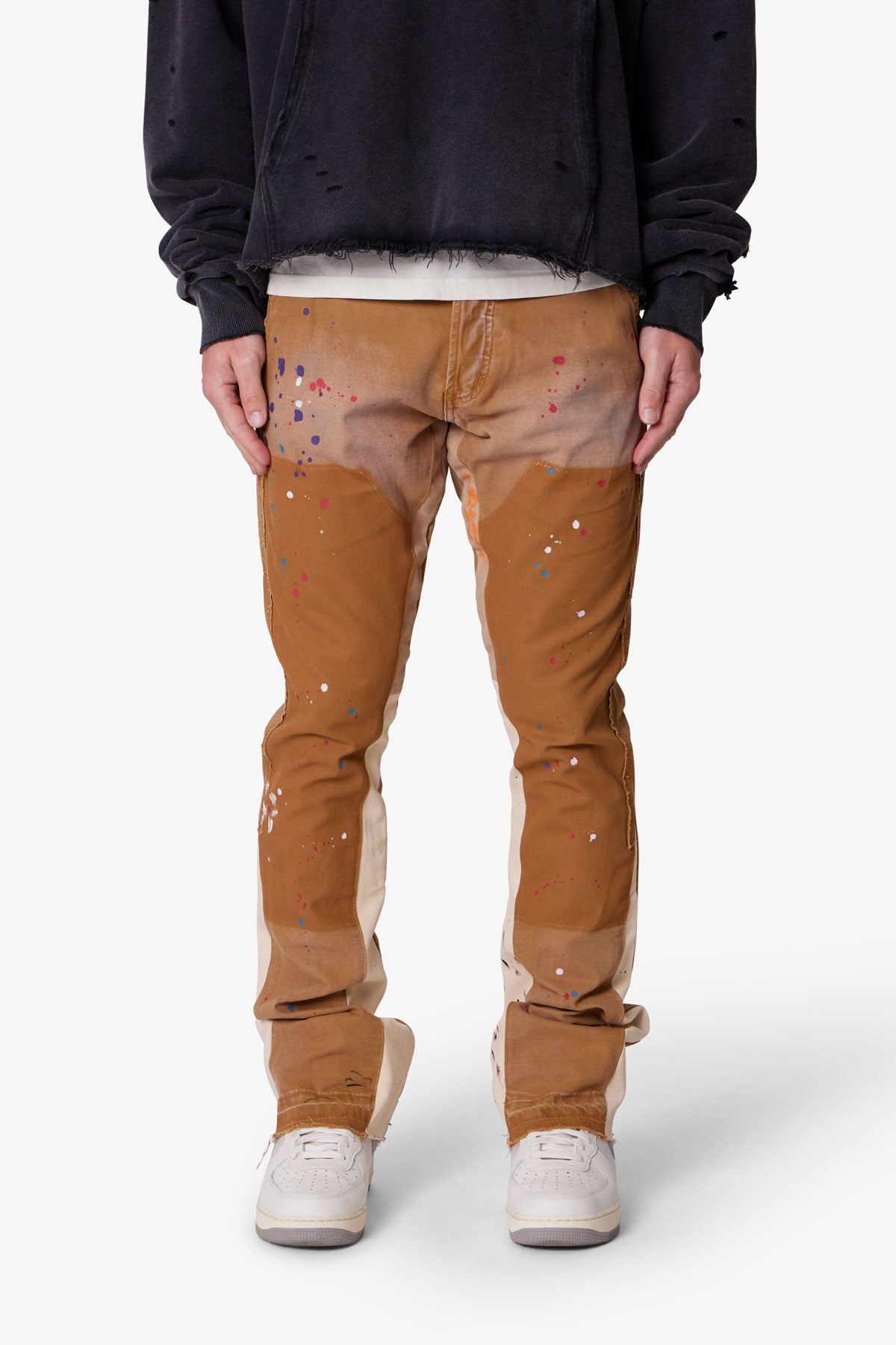 【美中古28】mnml（ミニマル） B243 FLARE DENIM BROWN mnml ミニマル フレアデニムパンツ 28-34インチ ブラウン メンズ