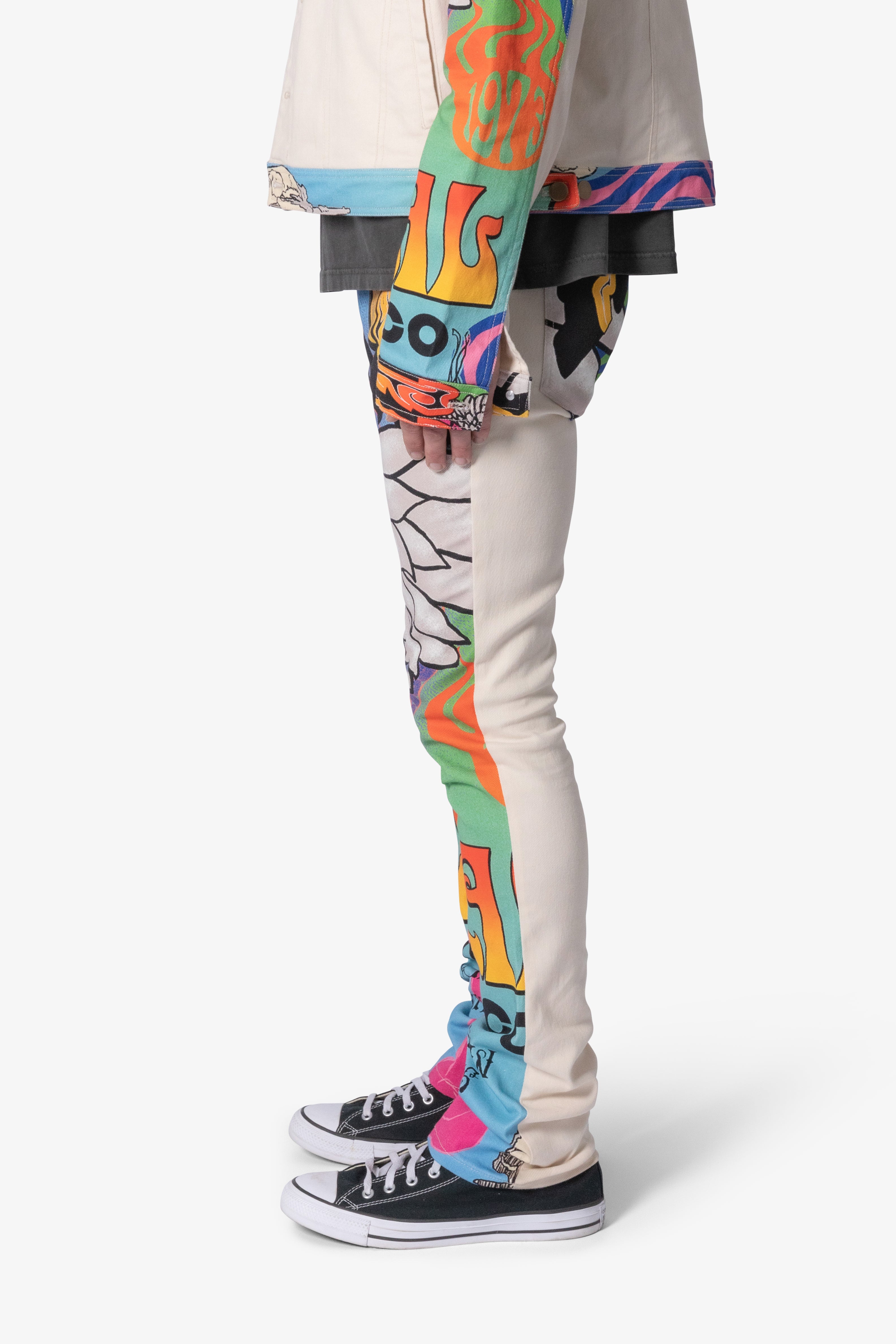B378 Festival Flare Denim - Multi | mnml