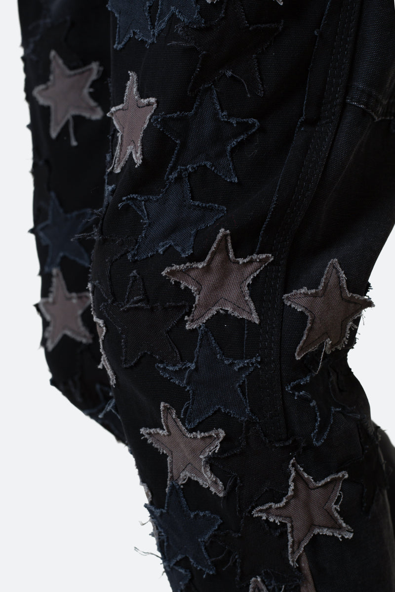 Nanci Black Star Flared Denim Jeans