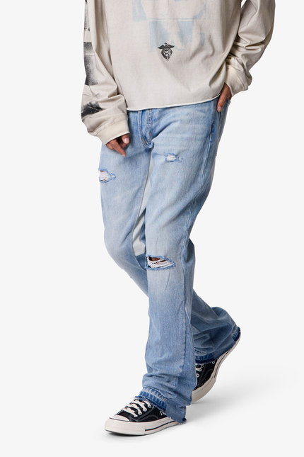 B484 Flare Denim - Light Blue