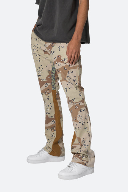 B493 Flare Denim - Desert Camo