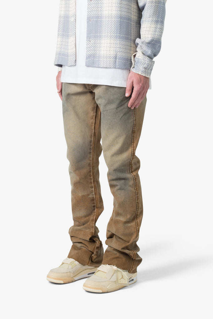 B643 Flare Burnt Denim - Brown | mnml