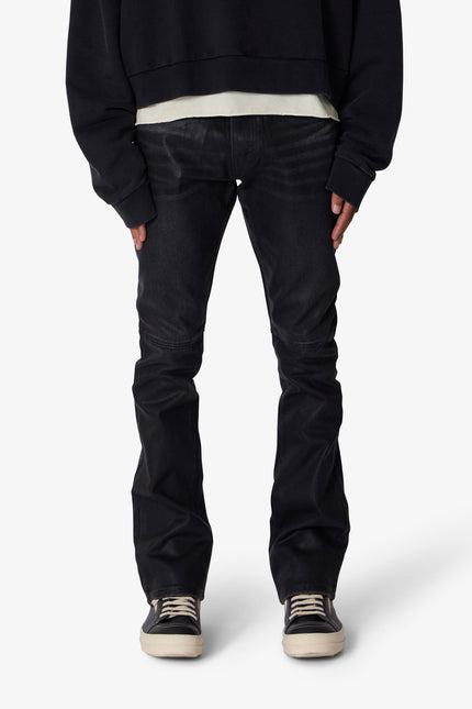 B729 Waxed Denim - Black