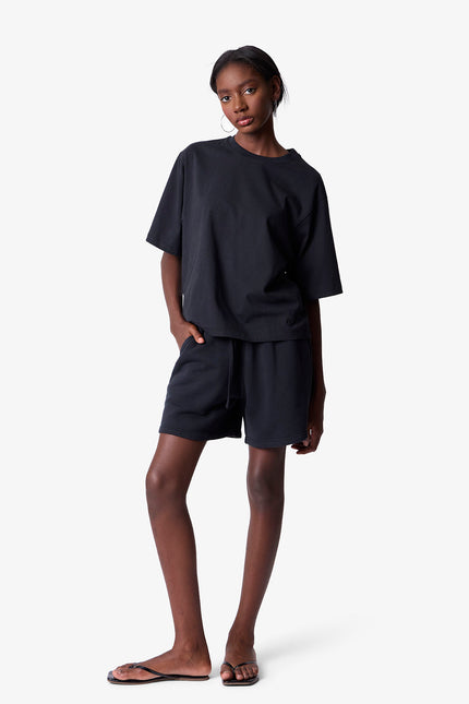 Cropped Tee - Black