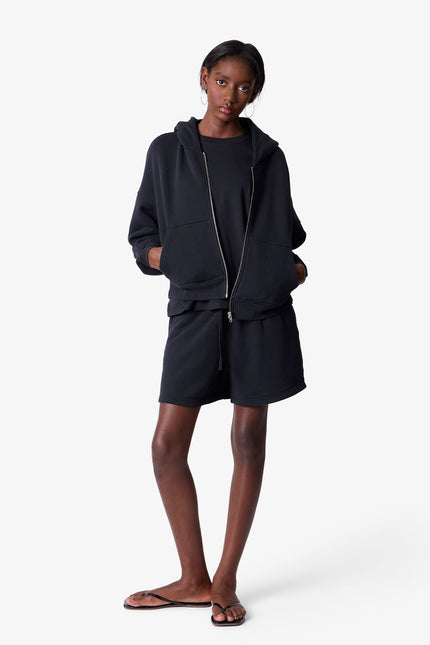 Zip Hoodie - Black