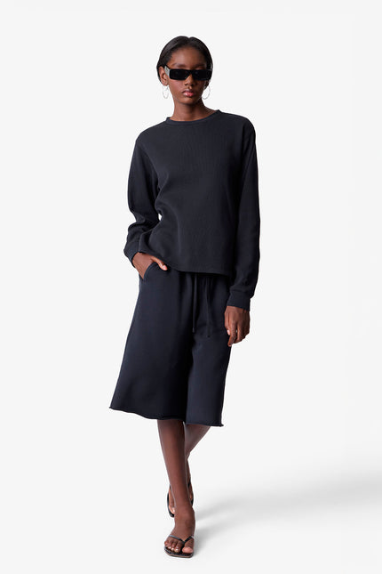 Thermal Long Sleeve Tee - Black