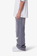 Baggy Blowout Denim - Washed Grey