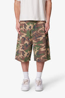Short ample en sergé camouflage - Camouflage forêt