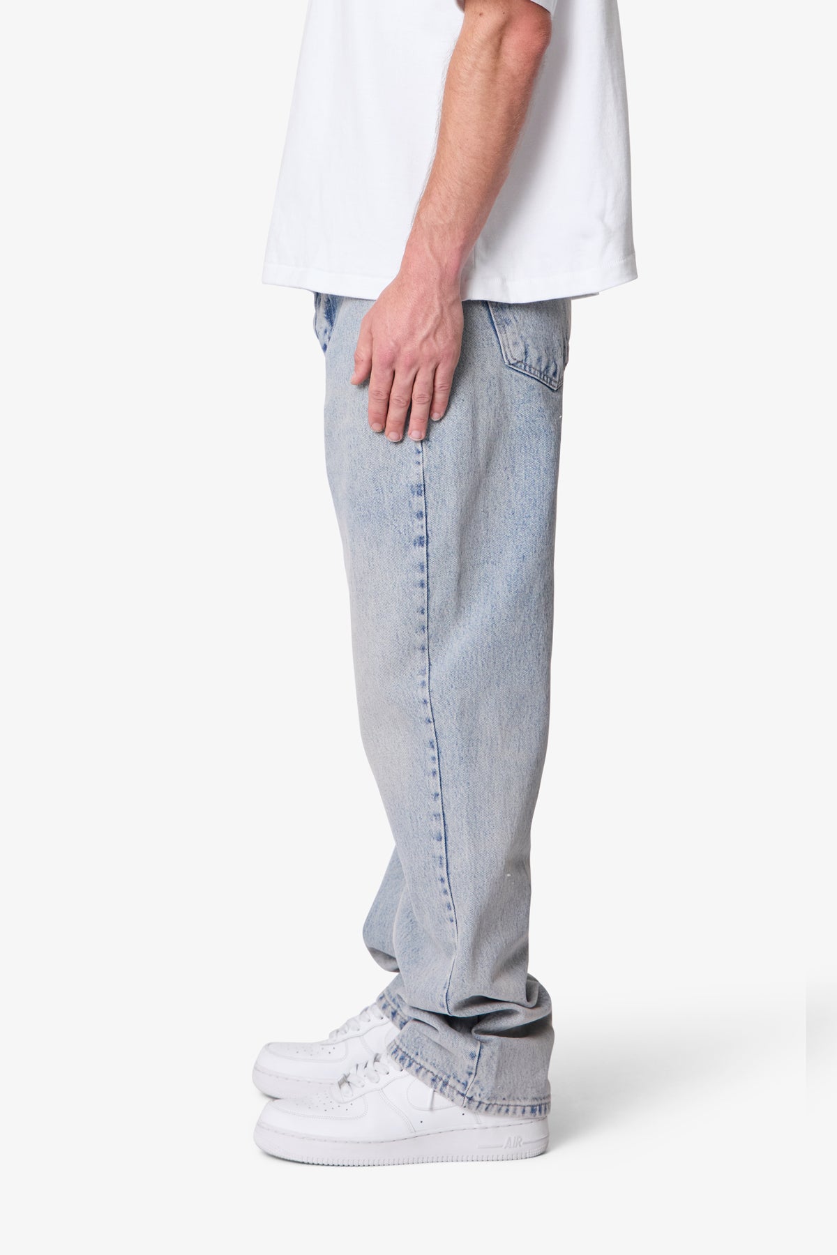 Baggy Denim - Light Sand Washed Blue | mnml