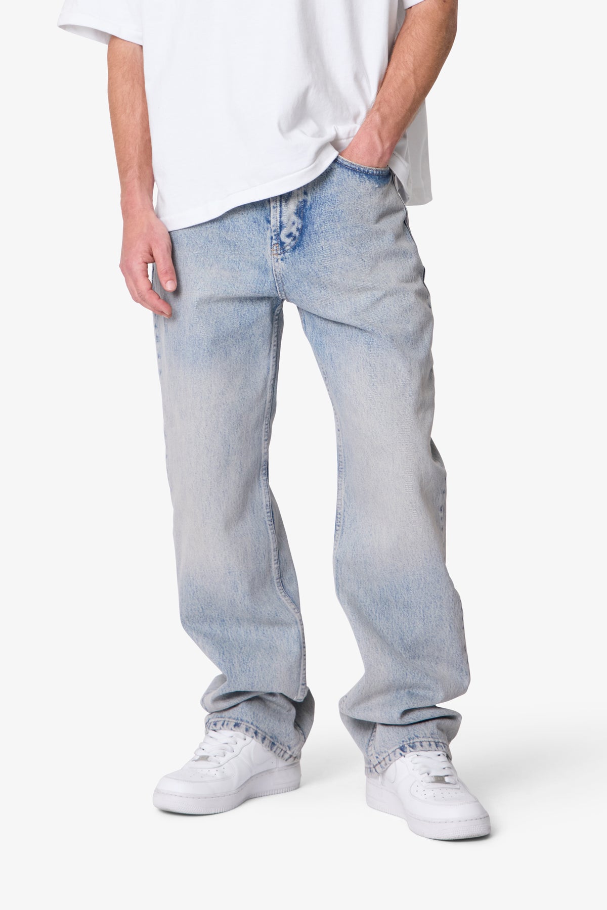 Baggy Denim - Light Sand Washed Blue | mnml