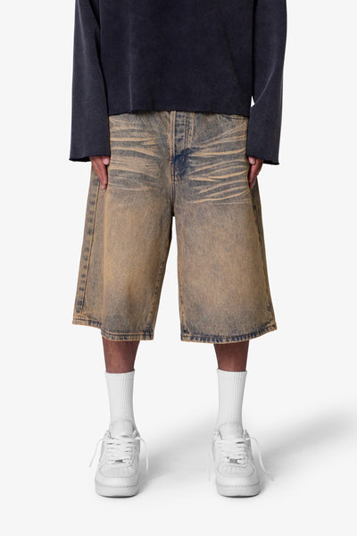 Baggy-Dust-Stone-Denim-Shorts-
