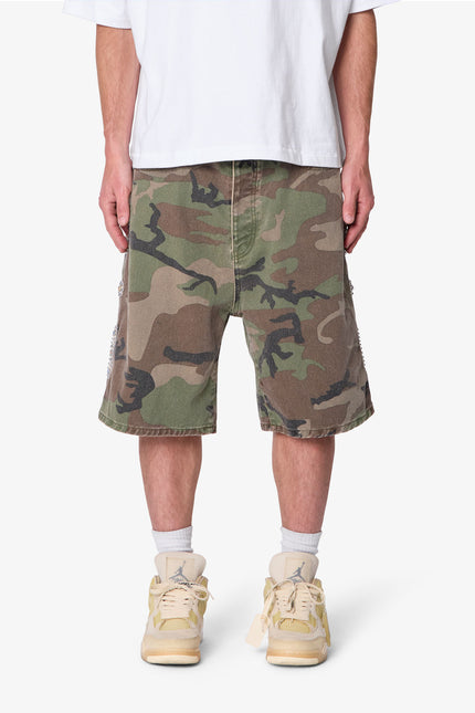 Baggy Mojave Canvas Shorts - Camo