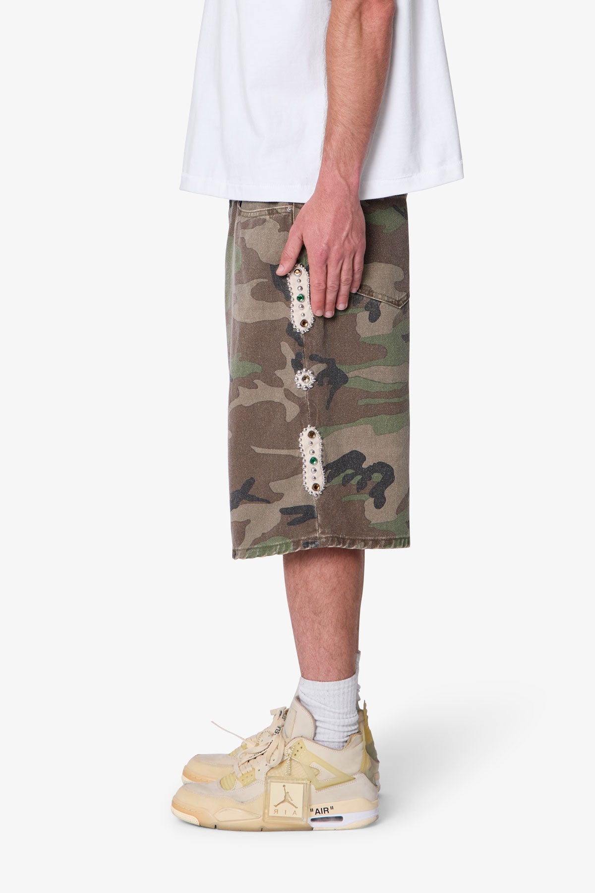 Baggy Mojave Canvas Shorts - Camo | mnml
