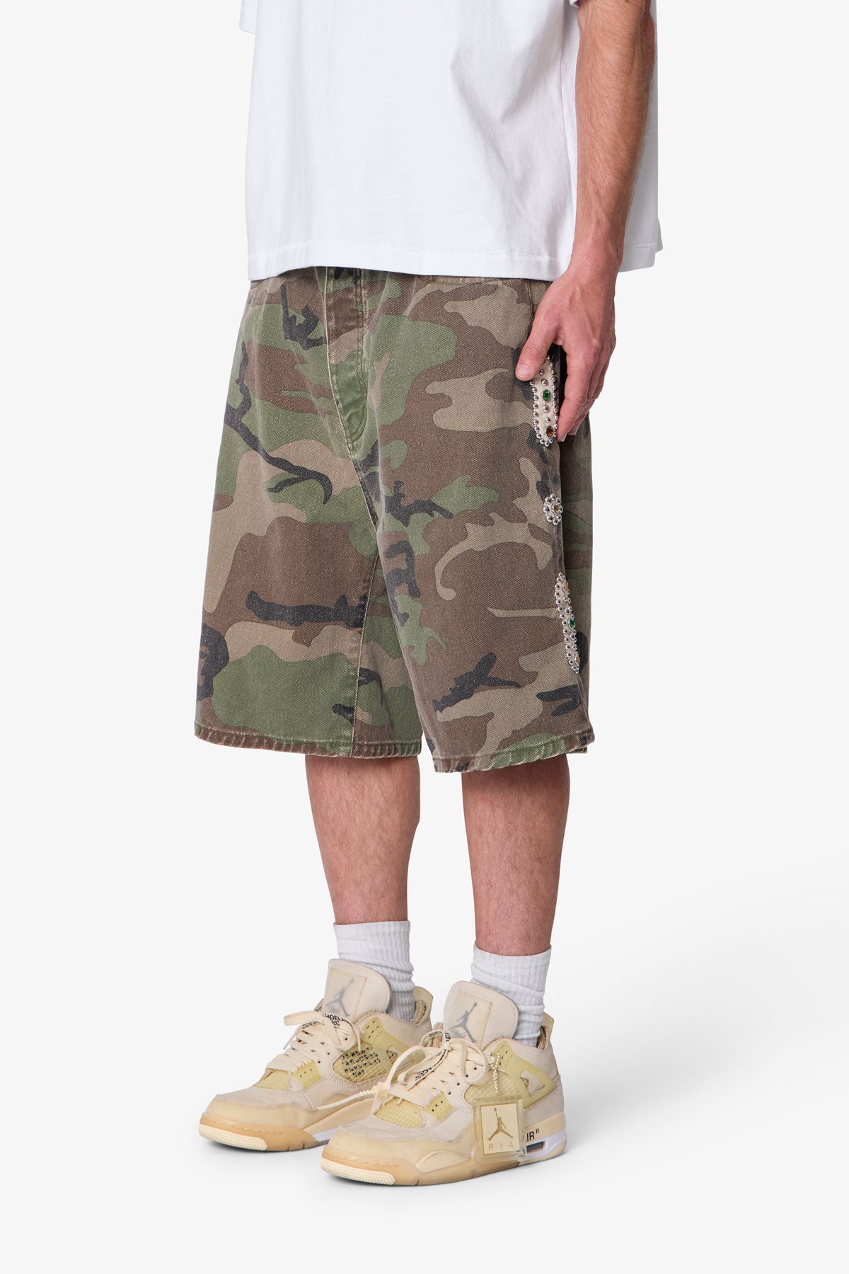 90s 迷彩 wide buggy shorts pants camo w34 Baggy Mojave Canvas Shorts - Camo | mnml