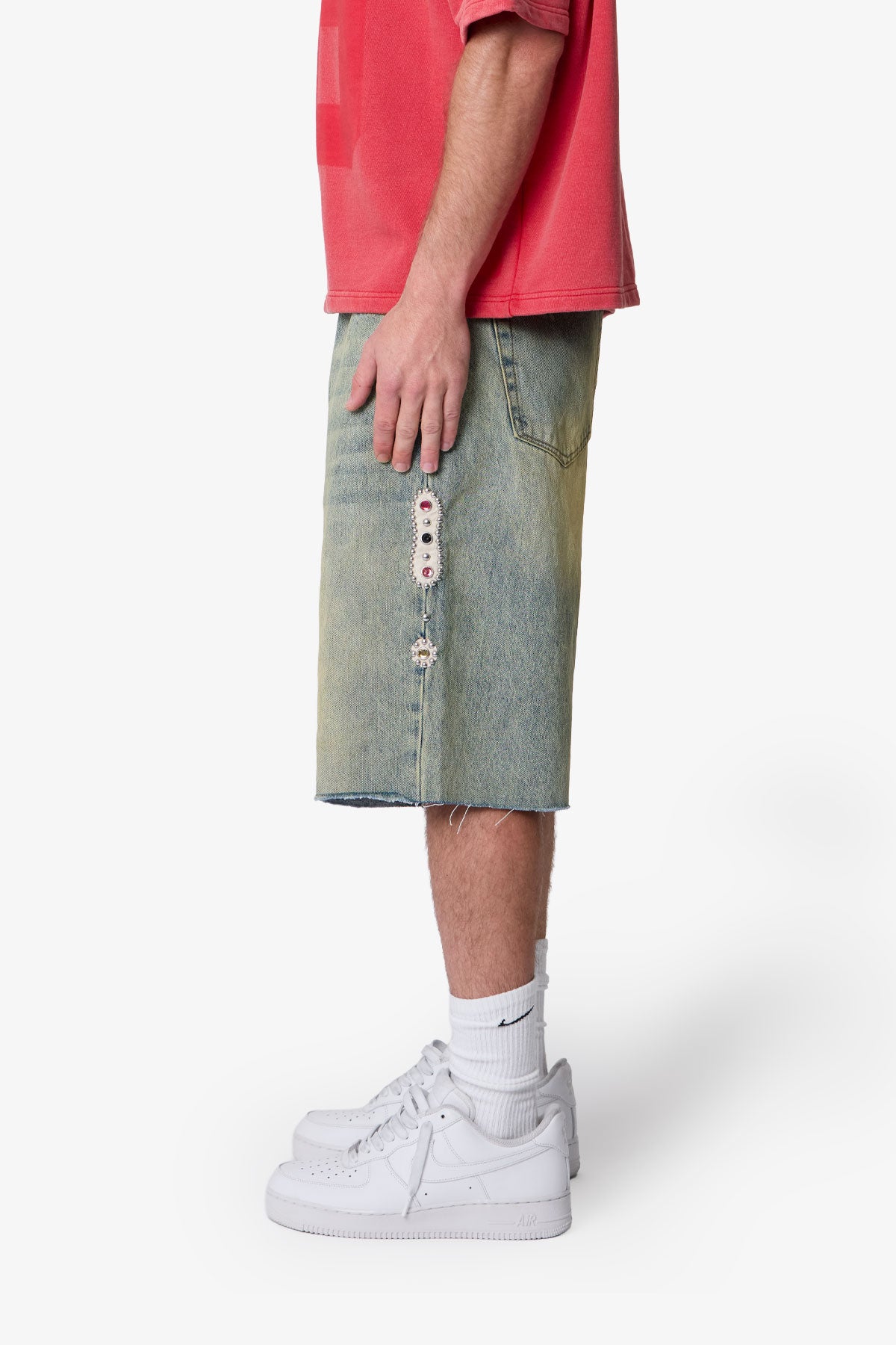 Baggy Mojave Denim Shorts - Blue | mnml
