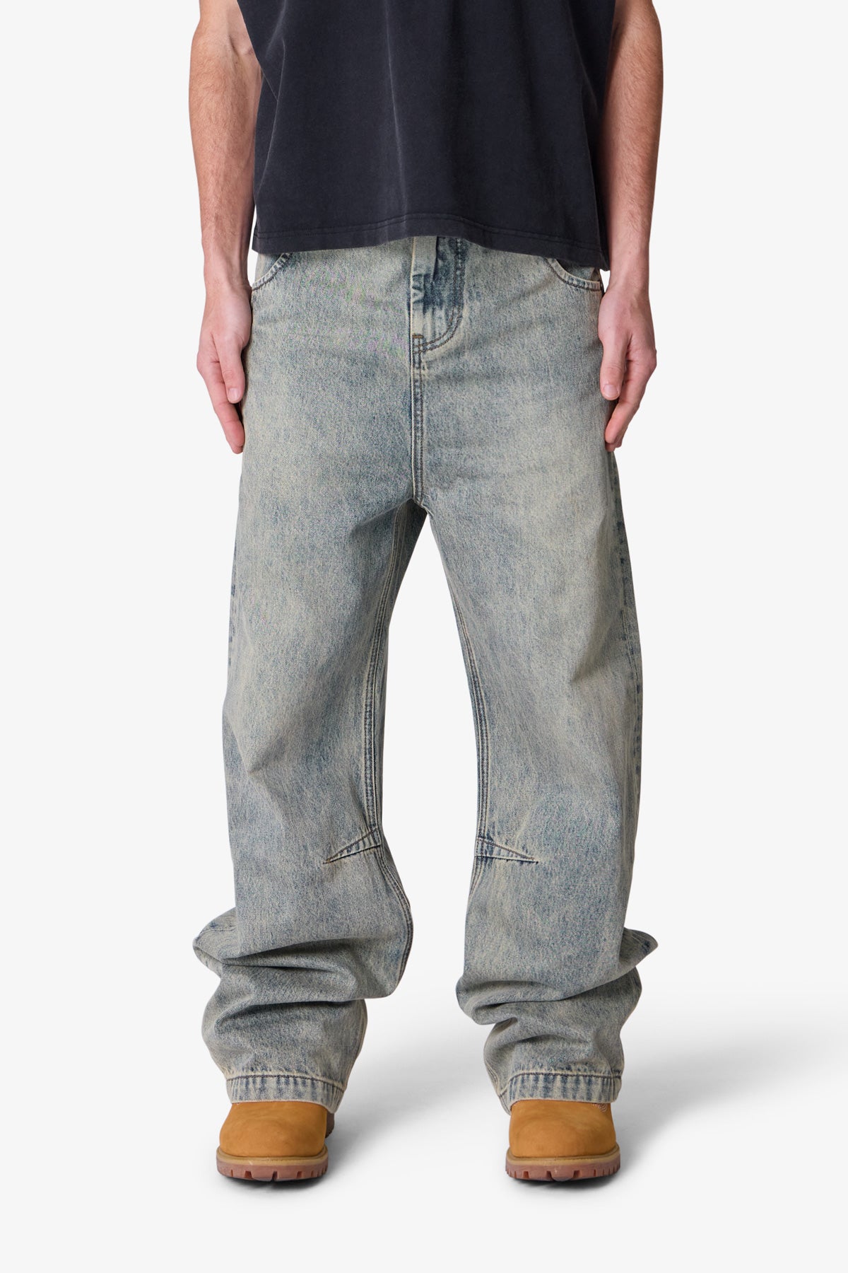 Baggy Moto Denim - Vintage Blue | mnml