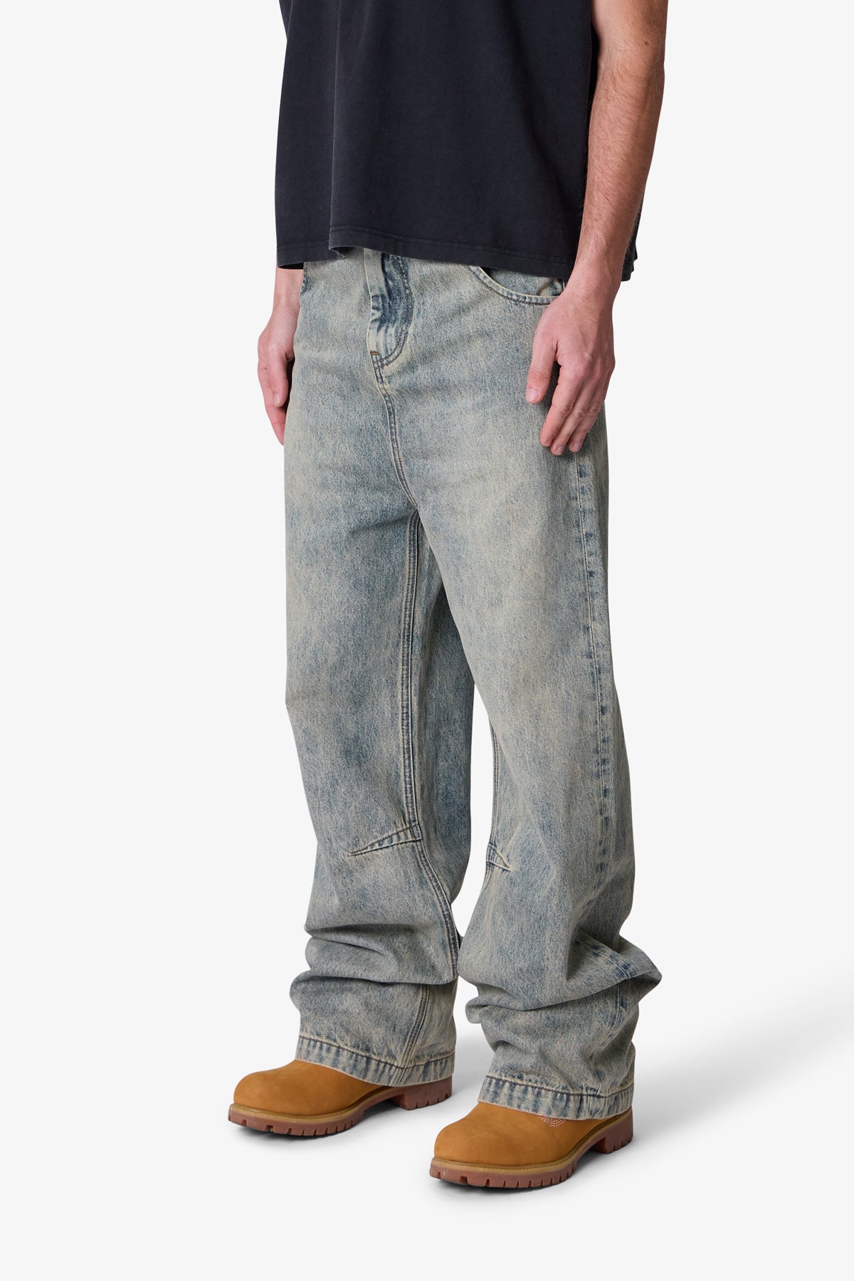 Baggy Moto Denim - Vintage Blue | mnml