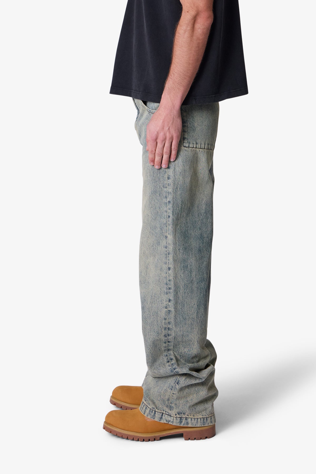 Baggy Moto Denim - Vintage Blue | mnml
