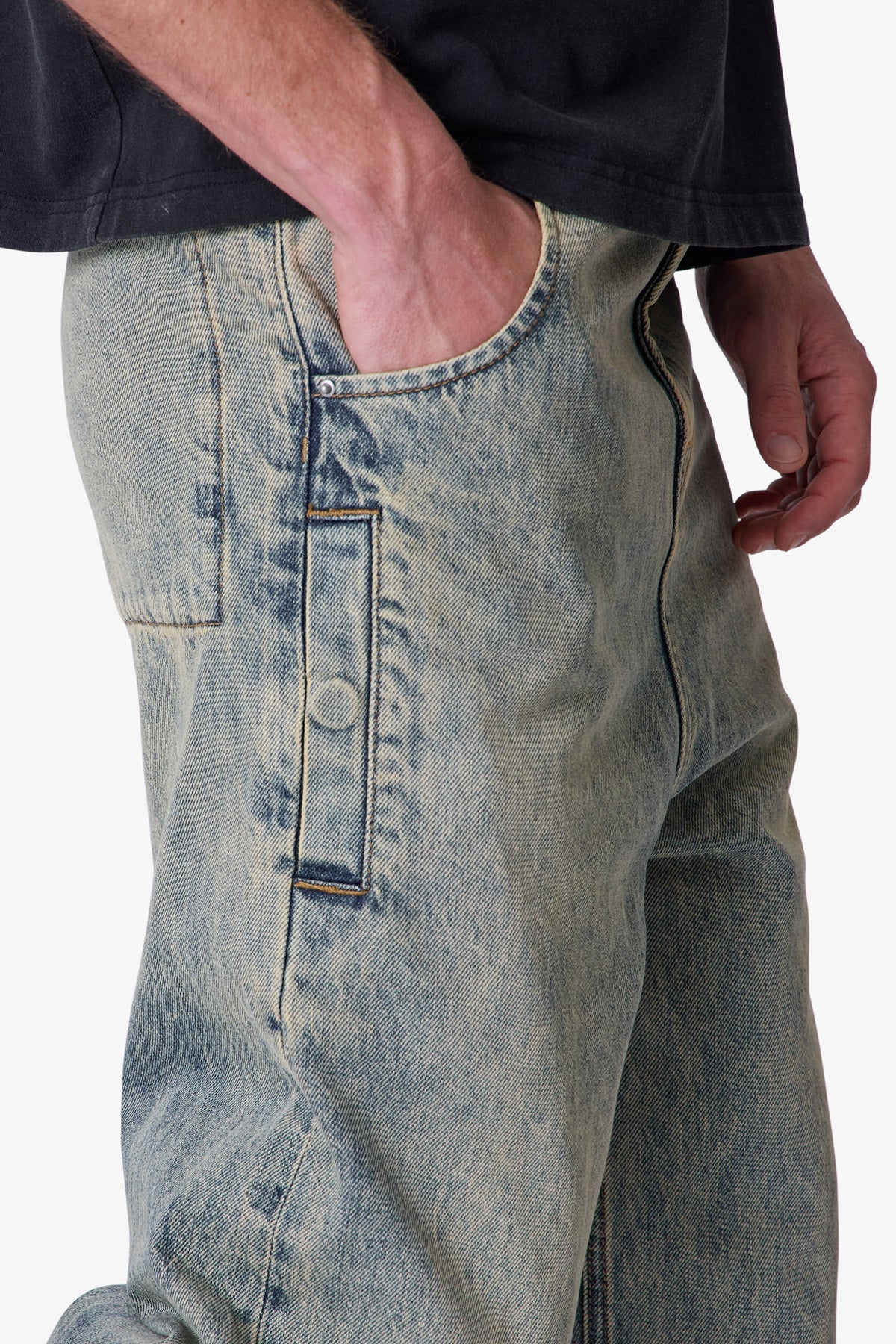 Baggy Moto Denim - Vintage Blue | mnml