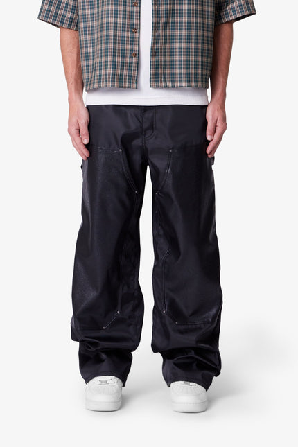 Baggy Nylon Work Pants - Black