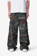 Pantalon cargo ample style rave - Camouflage
