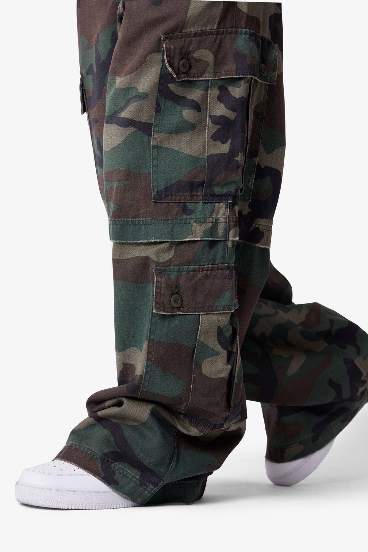 Baggy Rave Cargo Pants - Camo | mnml