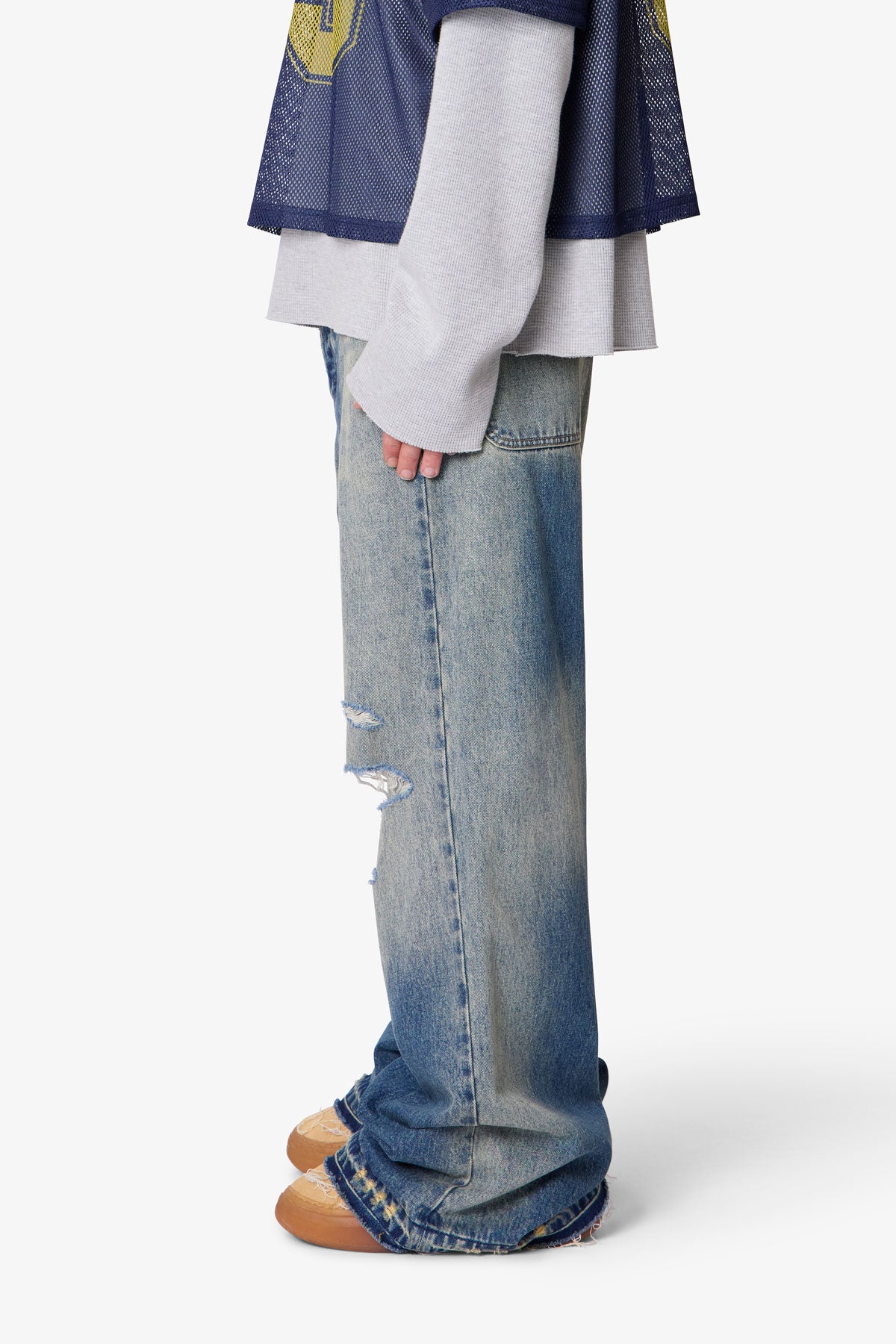 Baggy Rave Denim - Blue | mnml | shop now