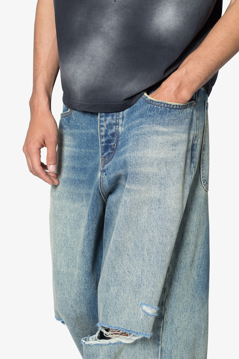 Baggy Rave Denim - Blue | mnml | shop now