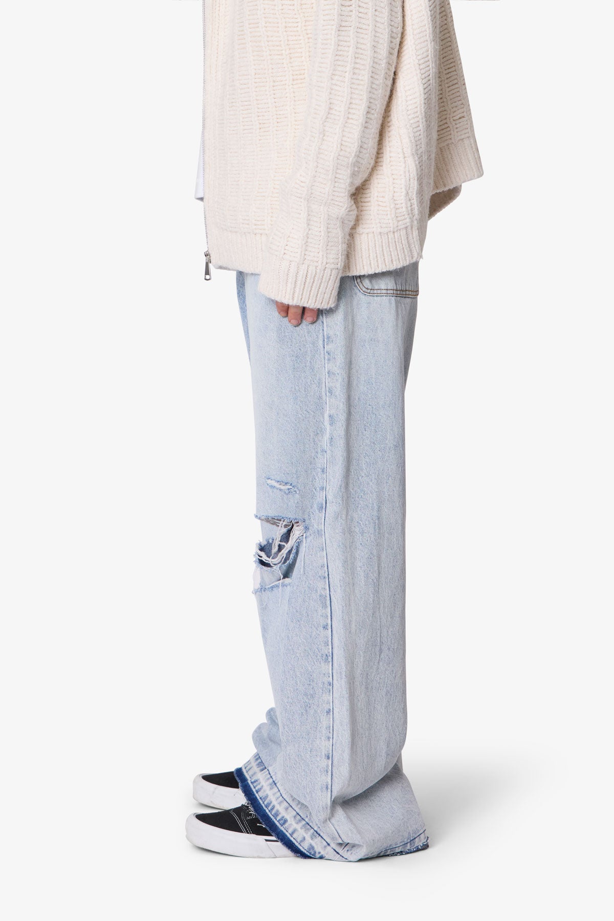 Baggy Rave Denim - Light Blue | mnml | shop now