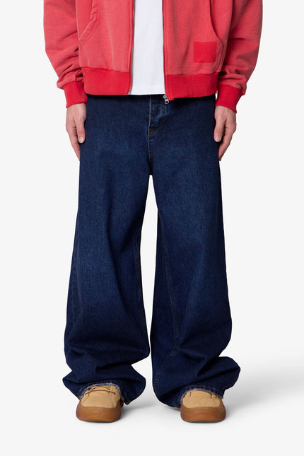 Baggy Rave Denim - Washed Dark Blue