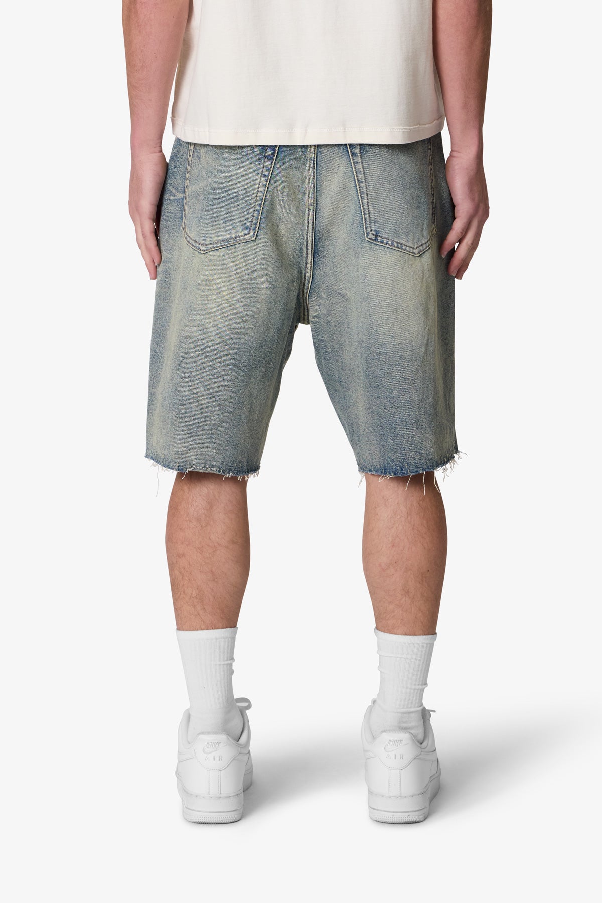 Baggy-Ripped-Denim-Shorts- 