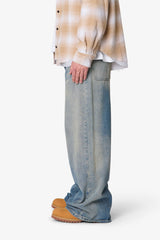 Baggy Washed Rave Denim - Medium Blue