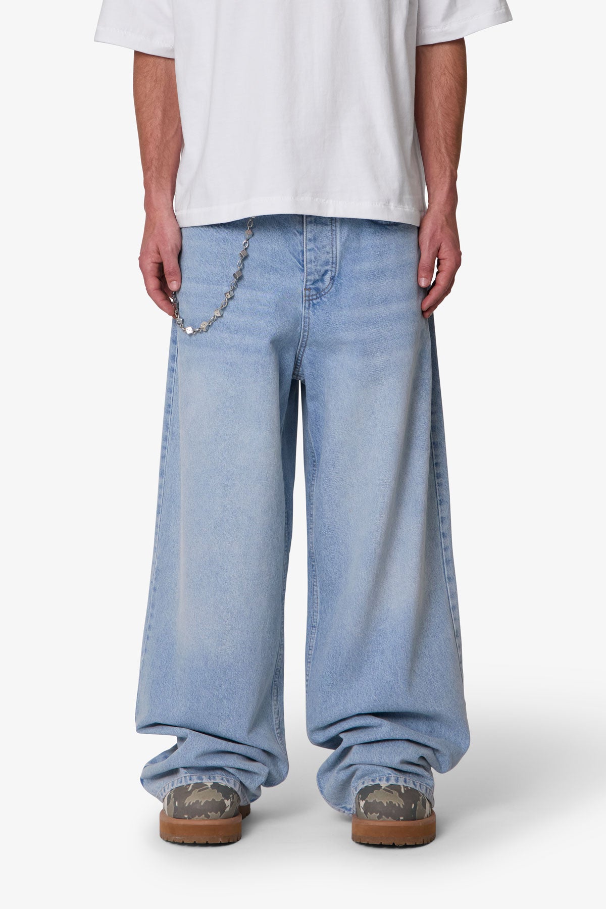 Baggy Washed Rave Denim - Washed Blue | mnml