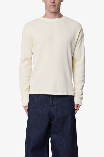 Basic Thermal L/S Tee - Off White