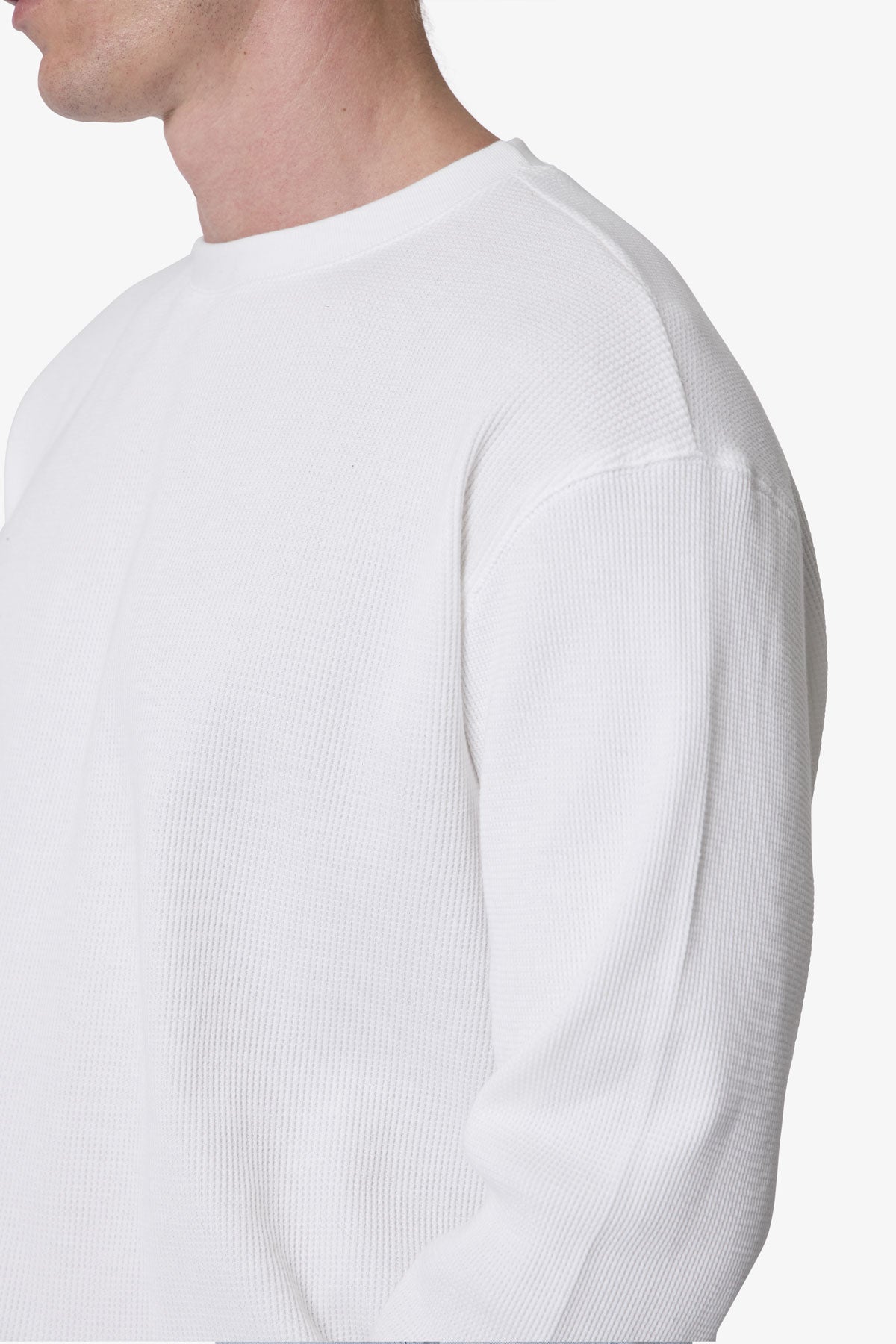 Basic Thermal L/S Tee - White | mnml
