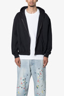 Sudadera básica con cremallera - Negra