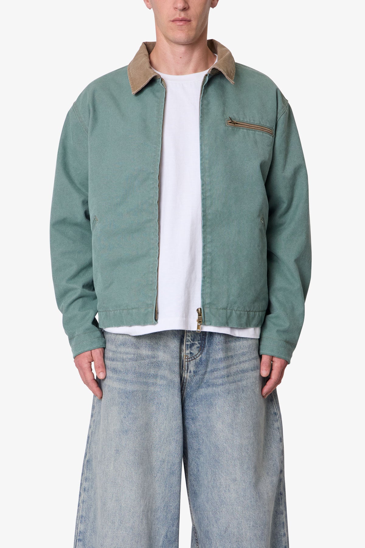 Blanket Lined Work Jacket - Green | mnml