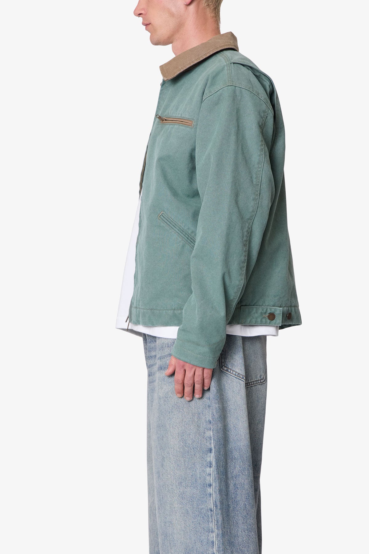 Blanket Lined Work Jacket - Green | mnml
