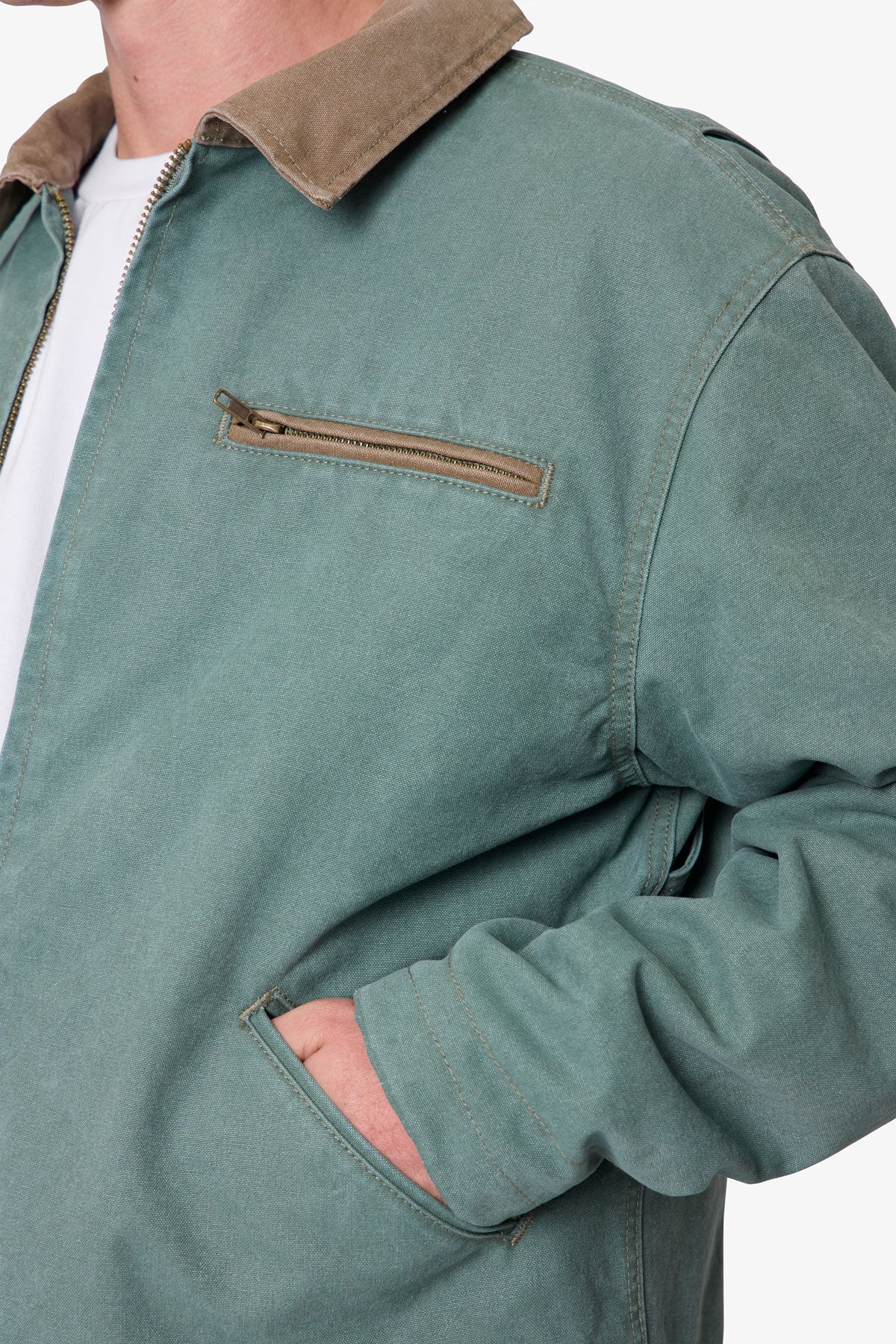 Blanket Lined Work Jacket - Green | mnml