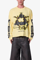 T-shirt Crossing manches longues - Jaune