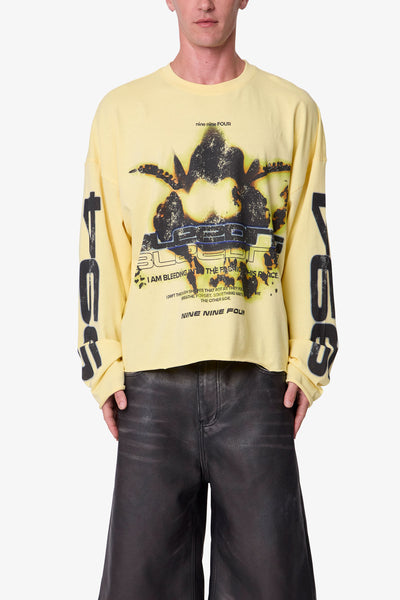 Bleeding L/S Tee - Yelllow | mnml