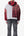 Blocked Flannel Hoodie - Red