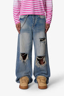 Denim Blowout Rave - Bleu vintage