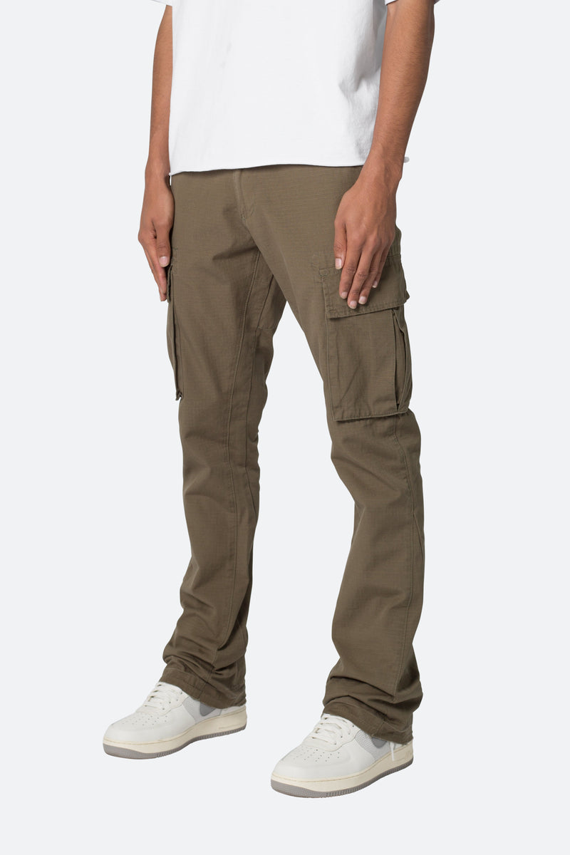 Bootcut Cargo Pants - Khaki | mnml | shop now