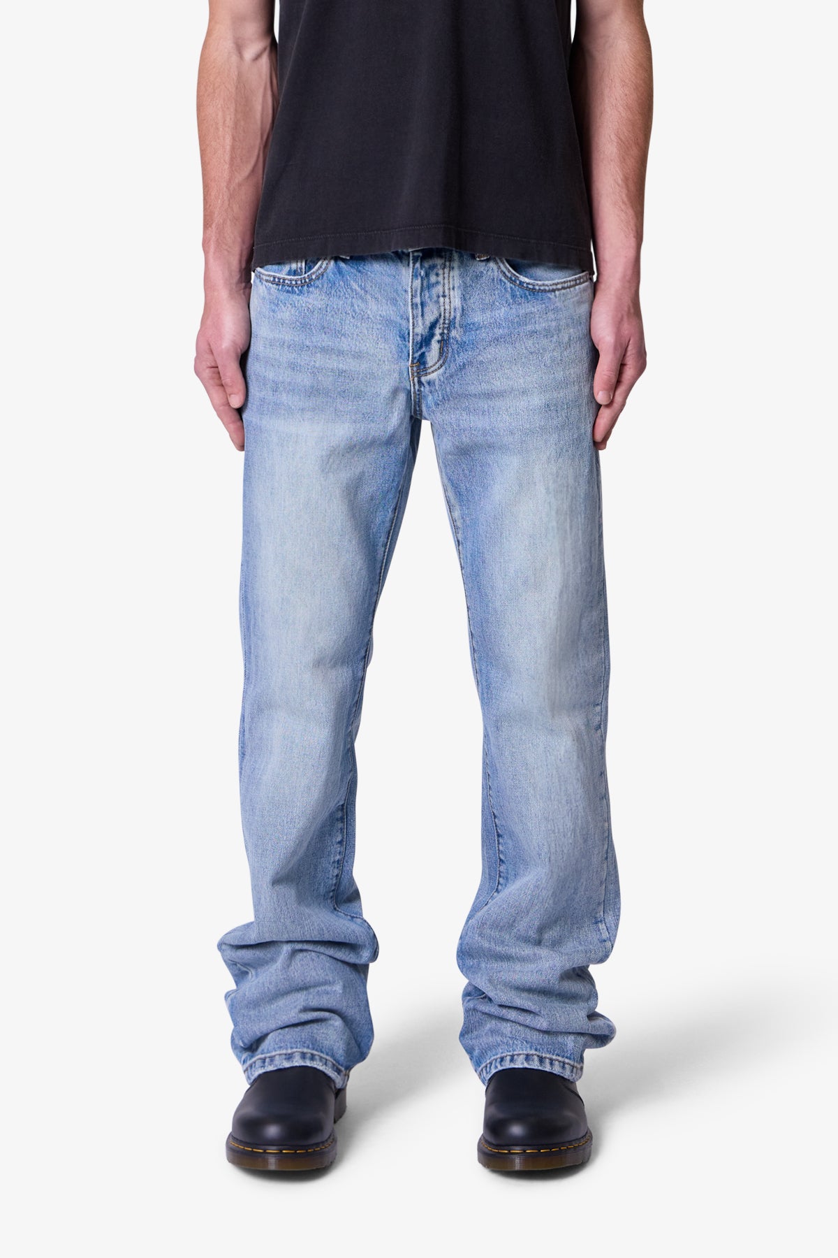 X607 Painted Skinny Denim - Blue | mnml | shop now