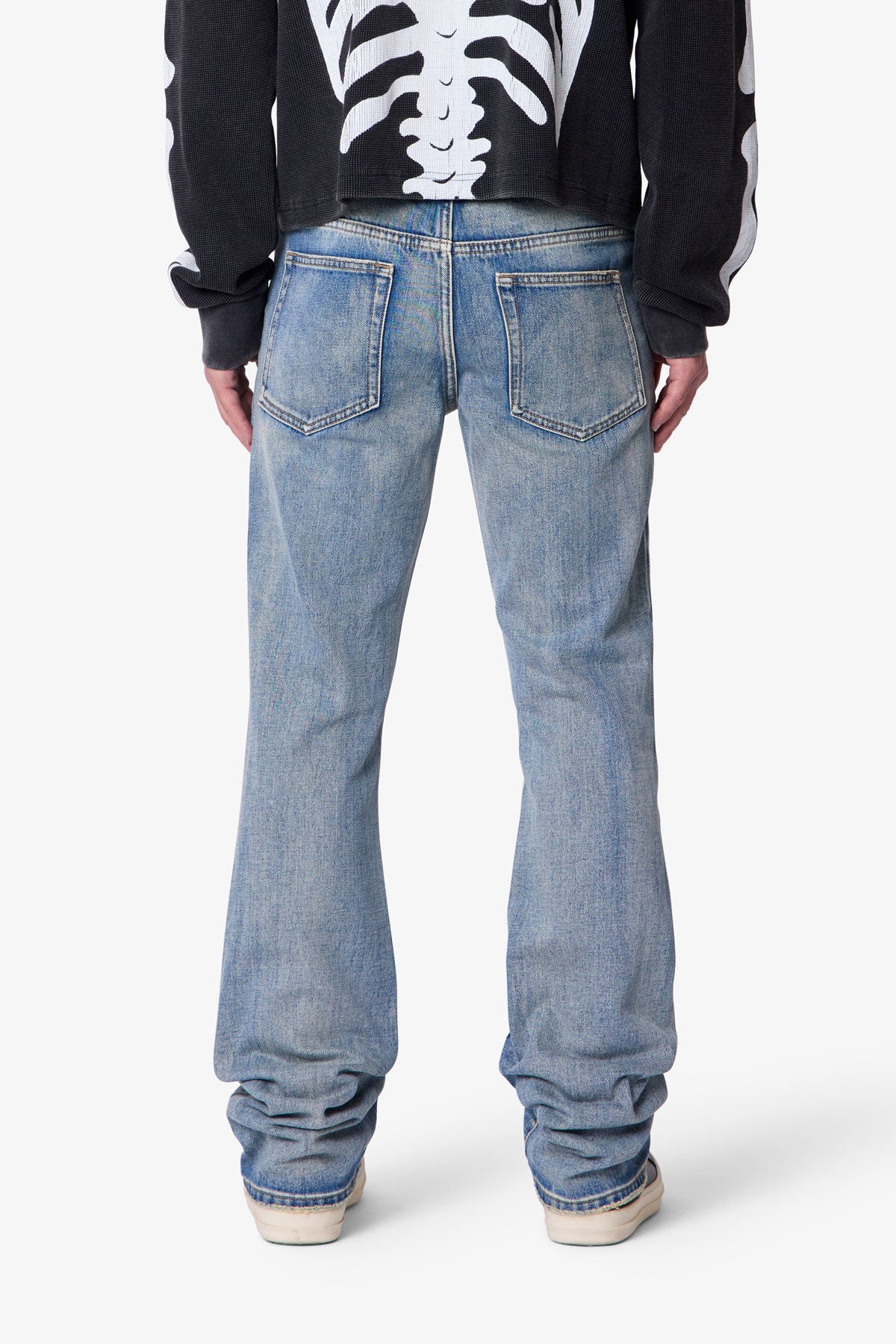 Bootcut Denim - Medium Blue | mnml | shop now