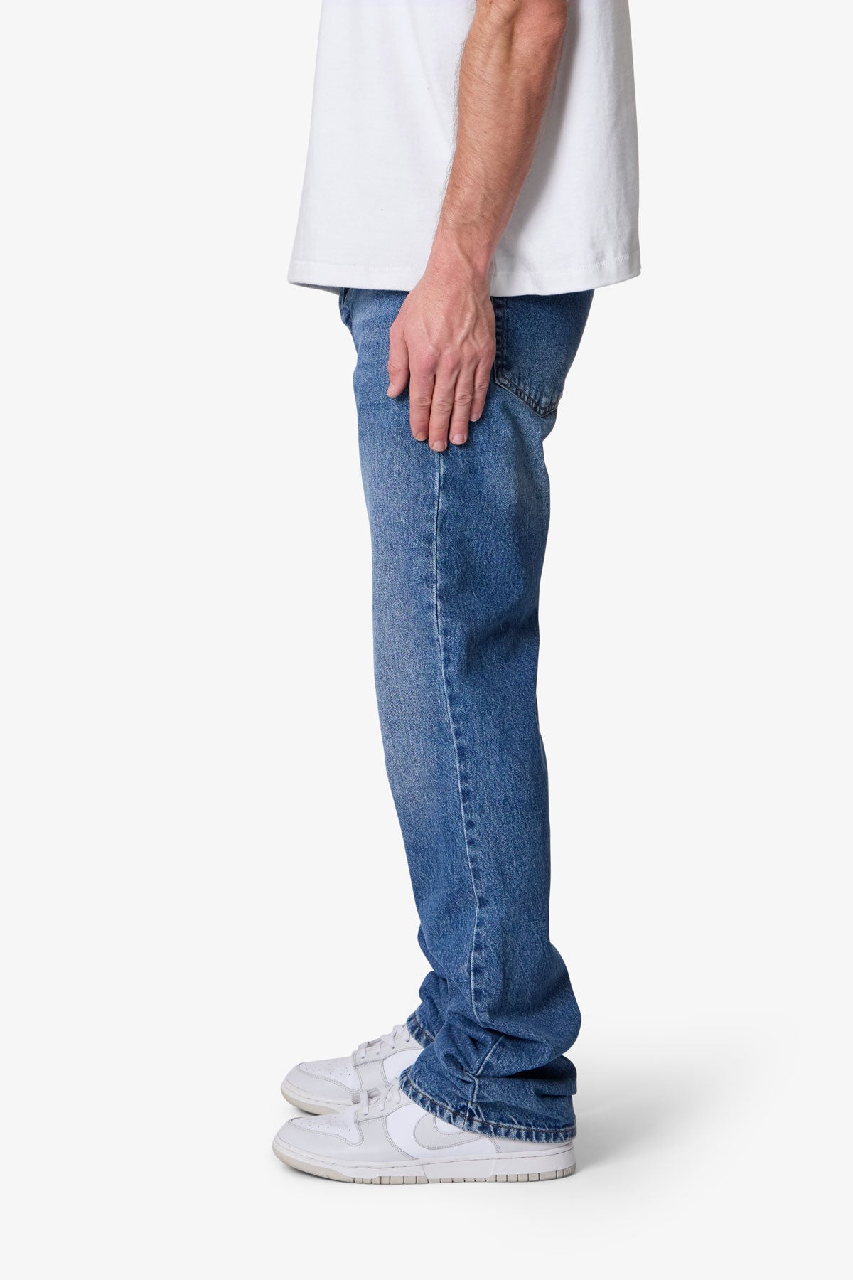 Bootcut Denim - Washed Blue | mnml