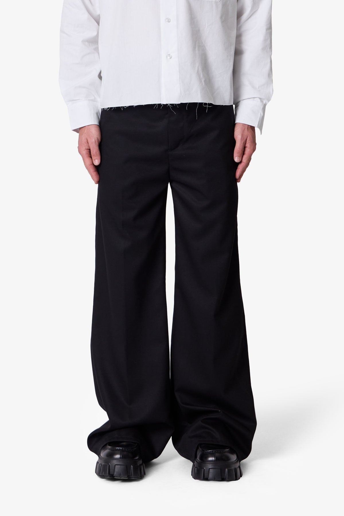 Men's Bootcut Dress Pants - Black / 34