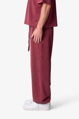 Cinch Sweatpants - Washed Maroon