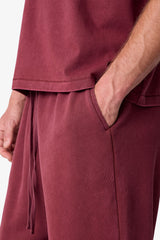 Cinch Sweatpants - Washed Maroon